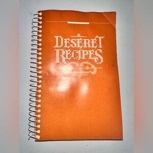 Vintage Orange Spiral Dessert Recipes Book